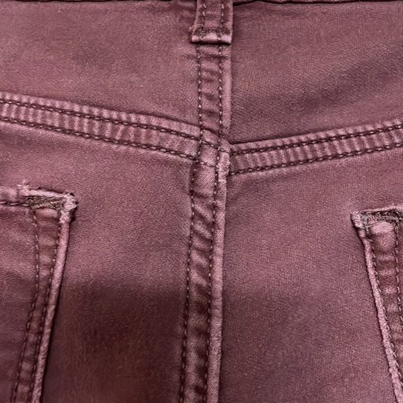 Banana Republic Travel Jean size 33x32 Maroon Color Slim Fit Stretchy Jeans - Picture 10 of 13